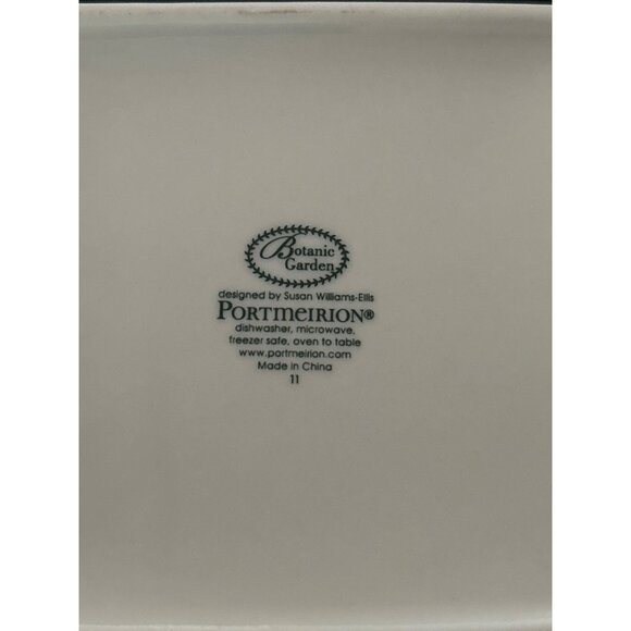 Portmeirion Botanic Garden Square Ceramic Trinket Box With Lid - Picture 7 of 9